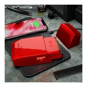 Afeitadora Eléctrica de Láminas Dobles Recargable Prodigy Roja PRAPRSCRITA 01 para Hombre con Cabezal de Repuesto - Product Image 4