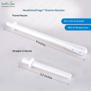 Kit de Enema GutFlo de Acero Inoxidable HealthAndYoga, Cubeta de 2 Cuartos, Abrazadera de Una Mano, Juego Completo de Tubos y Boquillas - Product Image 2