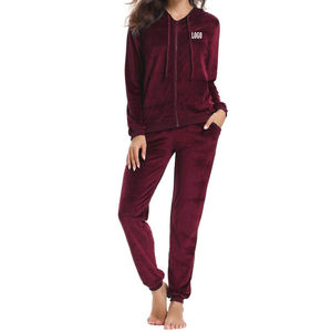 Nouvel ensemble de survêtement pour femme, léger, écologique, personnalisable, multicolores, avec fermeture éclair, coupe confortable, chaud, vente en promotion, arrivée - Product Image 2