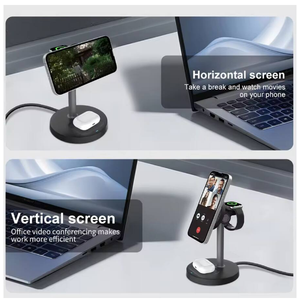 Teléfono inteligente barato de fábrica <span class=keywords><strong>3</strong></span> en 1 cargador inalámbrico rápido para coche con soporte para cargador de coche - Product Image 6