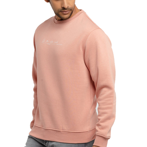 Sudaderas informales de cuello redondo para hombre, ropa deportiva unicolor personalizable, cuello redondo - Product Image 3