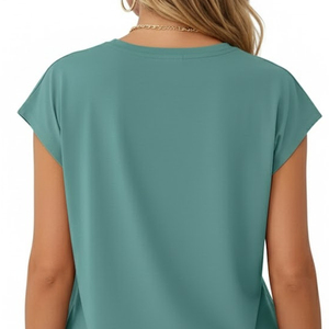Ensemble de shorts 2 pièces pour femmes, léger, confortable, décontracté, uni, respirant, séchage rapide, coupe régulière, en coton, pour l'été - Product Image 5