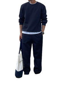 Sudaderas Unisex de Alta Calidad, 100% Algodón, Estilo Holgado, Diseño Sólido, Ropa Casual de Invierno con Cuello Redondo para Hombre - Product Image 6