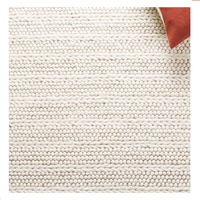 Modern Rugs Wool Natural Loop Braided Woven Hand Made Rugs Wool Handmade Braided Loop Area Rugs for Living Room