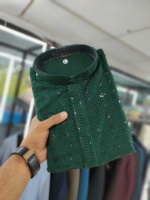 Kurta en coton prêt à l'emploi pour homme en vente en ligne multicolore à broder sur le devant et le dos