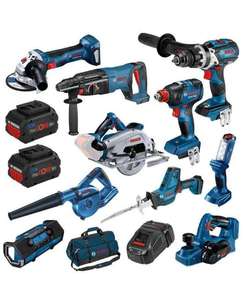 Kit d'outils combinés sans fil Li-Ion 20V 6.0-Ah de qualité supérieure, 10 pièces, avec mandrin industriel, fabriqué aux États-Unis - Product Image 1