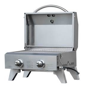 Parrilla Portátil de Acero Inoxidable Hyxion de <span class=keywords><strong>2</strong></span> Quemadores - Product Image 3