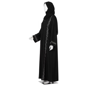 ชุดเดรสแขนยาวสไตล์อิสลามสำหรับผู้หญิงชุดเดรสผ้าโพลีเอสเตอร์แบบสุภาพเรียบร้อยสำหรับผู้ใหญ่ - Product Image 2