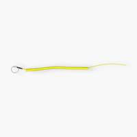Lot de 5 Cadenas antivol jaunes en acier recouvert de plastique, rappel de sécurité, épaisseur 1 cm, extensibles 55 cm, pour motos