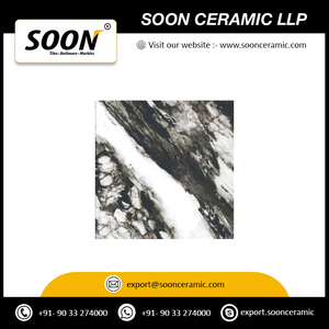 กระเบื้องปูพื้นภายนอกลายดอกไม้พื้นผิวแบบด้านสไตล์รัสติก ขนาด 800x800 มม. ผลิตจากเซรามิกพอร์ซเลน กันลื่น ป้องกันแบคทีเรีย จากกูร์กาฏ ฮาร์ซ์ - Product Image 2