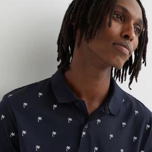 Camiseta de polo de algodón 100% de alta calidad para hombre, cómoda, de secado rápido, transpirable, de manga corta, con patrón sólido, tejido de punto - Product Image 4