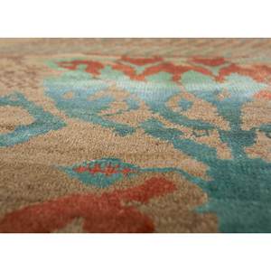 พรมไหมพรมผสมไหมไผ่ถักมือสีเบจและสีน้ำตาลลายเรขาคณิตทรงสี่เหลี่ยมผืนผ้าสำหรับห้องนั่งเล่น รุ่น Manchaha-Les-2335 - Product Image 3