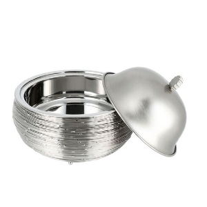 Casseroles rondes en fil métallique Hotpot Gold New Servingt Meilleure qualité Récipient alimentaire fait à la main Vaisselle moderne Casseroles et bols - Product Image 6