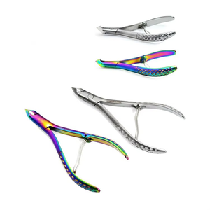 Ensemble de 5 coupe-cuticules, coupe-ongles concaves en forme de flèche, en acier inoxydable japonais, certifié ISO/CE, respectueux de l'environnement, pour le soin des ongles - Product Image 3