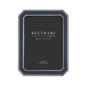 Beltrami Silver Plated Wood Structure Embossing <b>Printing</b> Durable Photo <b>Frame</b> Made in Italy - Product Image 1
