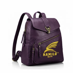 Sac à dos pour ordinateur portable en cuir PU imperméable de haute qualité à prix avantageux, vente en gros d'usine, logo personnalisé, sac à dos d'affaires, sac à dos d'école - Product Image 3