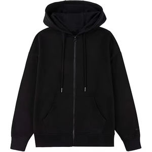 Basics Cotton Blended Fleece Winter Men Hoodie Wholesale Embroidery Printing 400 GSM Heavyweight OEM ODM Manufacturer Breathable - Product Image 1