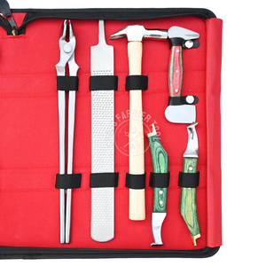 Professional Farrier Hoof Care Set 15in Nipper Clincher Puller Loop Knife Buffer Rasp <b>File</b> Pain Tester 5/16 Round Head Tongs - Product Image 6