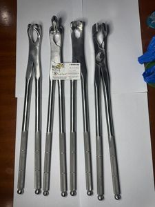 Ensemble de 12 pièces, forceps d'extraction dentaire pour chevaux, forceps dentaires équins, ensemble en acier inoxydable vétérinaire, réutilisable, qualité Chine - Product Image 6