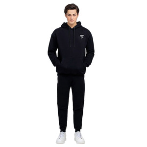 Sudadera con capucha de color sólido para hombre, ropa de calle, ropa deportiva, ropa de diario, cómoda, Polar, con bolsillo de canguro - Product Image 1