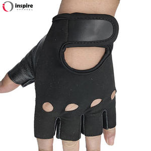 Inspire Apparel logotipo personalizado Fitness guantes de entrenamiento hombres mujeres gimnasio levantamiento de pesas guantes hechos de cuero al por mayor nuevo - Product Image 3