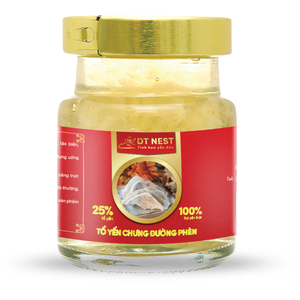 อาหารเสริมบำรุงร่างกายจากรังนก 25% คุณภาพพรีเมียม DTNest รังนกตุ๋นน้ำตาลกรวด 6 กระปุก กล่องของขวัญ ผลิตในเวียดนาม - Product Image 4