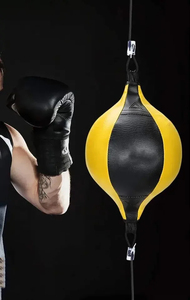 กระสอบทรายแบบแขวนสองด้านรุ่นใหม่ ทำจากหนัง สำหรับฝึกซ้อมมวย MMA ในยิม พร้อมลูกบอลชกความเร็วสูงสำหรับกีฬา - Product Image 5