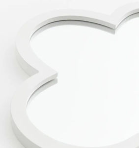 Nhà Máy Trực Tiếp Fsc Bsci Màu Xanh Lá Cây Gỗ Lắc Không Thường Xuyên Vòng Gương Trẻ Em Tường Nhà Treo Gương - Product Image 5