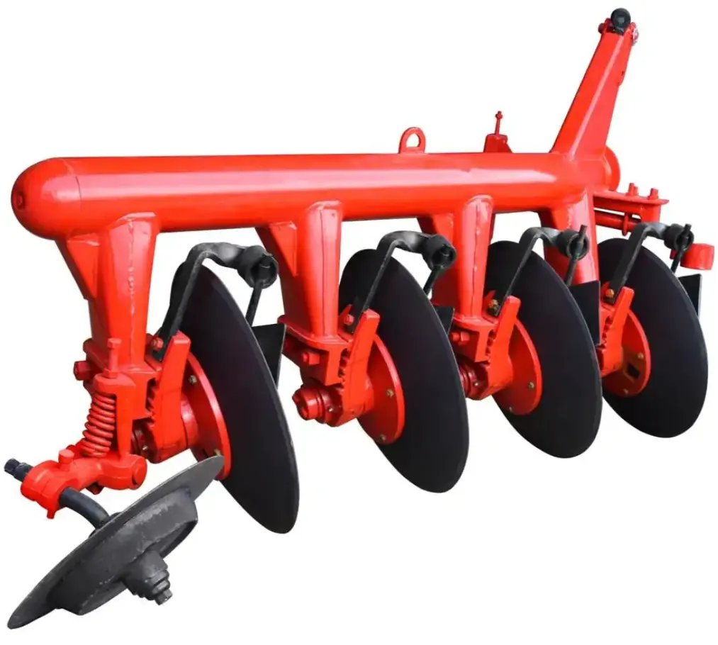 Wholesale Drive disc plough tractor paddy field Japanese Vibration Cultivate Garden disc harrow for tractor 4 disc plough
