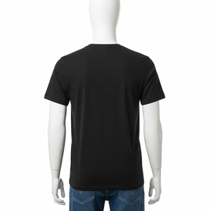 Anti-boulochage impression numérique O cou hommes t-shirts coton polyester mélange doux respirant décontracté haut tendance pour une utilisation Streetwear - Product Image 1