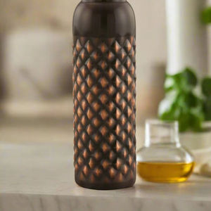 Botella de agua de cobre puro de estilo clásico de alta calidad Premium embalaje elegante doble pared para beber directamente para adultos HF - Product Image 2