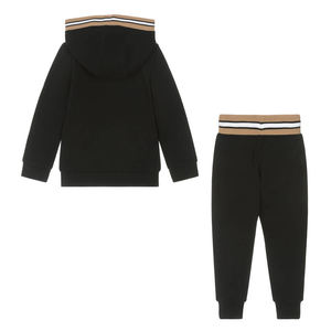 Survêtement pour enfants de haute qualité vêtements d'hiver personnalisés pour garçons uni noir avec logo personnalisé meilleure qualité en gros - Product Image 2