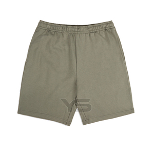 Logo personnalisé ODM Service Shorts pour hommes Active Wear Shorts pour hommes avec cordon de serrage Shorts d'été en coton uni Shorts de sport pour hommes - Product Image 1