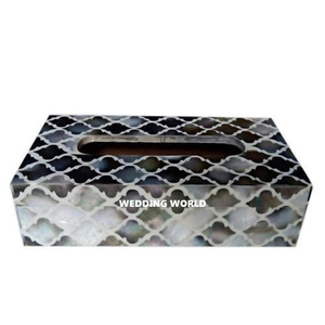 Boîte à mouchoirs en bois de luxe en forme de rectangle classique élégant fait à la main Table la plus vendue décorative nouvelle boîte à mouchoirs en bois en gros - Product Image 5