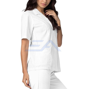 Uniforme Médico de Alta Calidad ENROBE APPAREL, Blusa para Mujer, 100% Algodón, Detección de Agujas, Uso Hospitalario, Fusión sin Costuras, Personalizable - Product Image 2