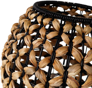 โคมไฟตั้งโต๊ะผักตบชวาโคมไฟทำจากวัสดุทำมืออุปกรณ์ตกแต่งบ้านขายส่ง - Product Image 3