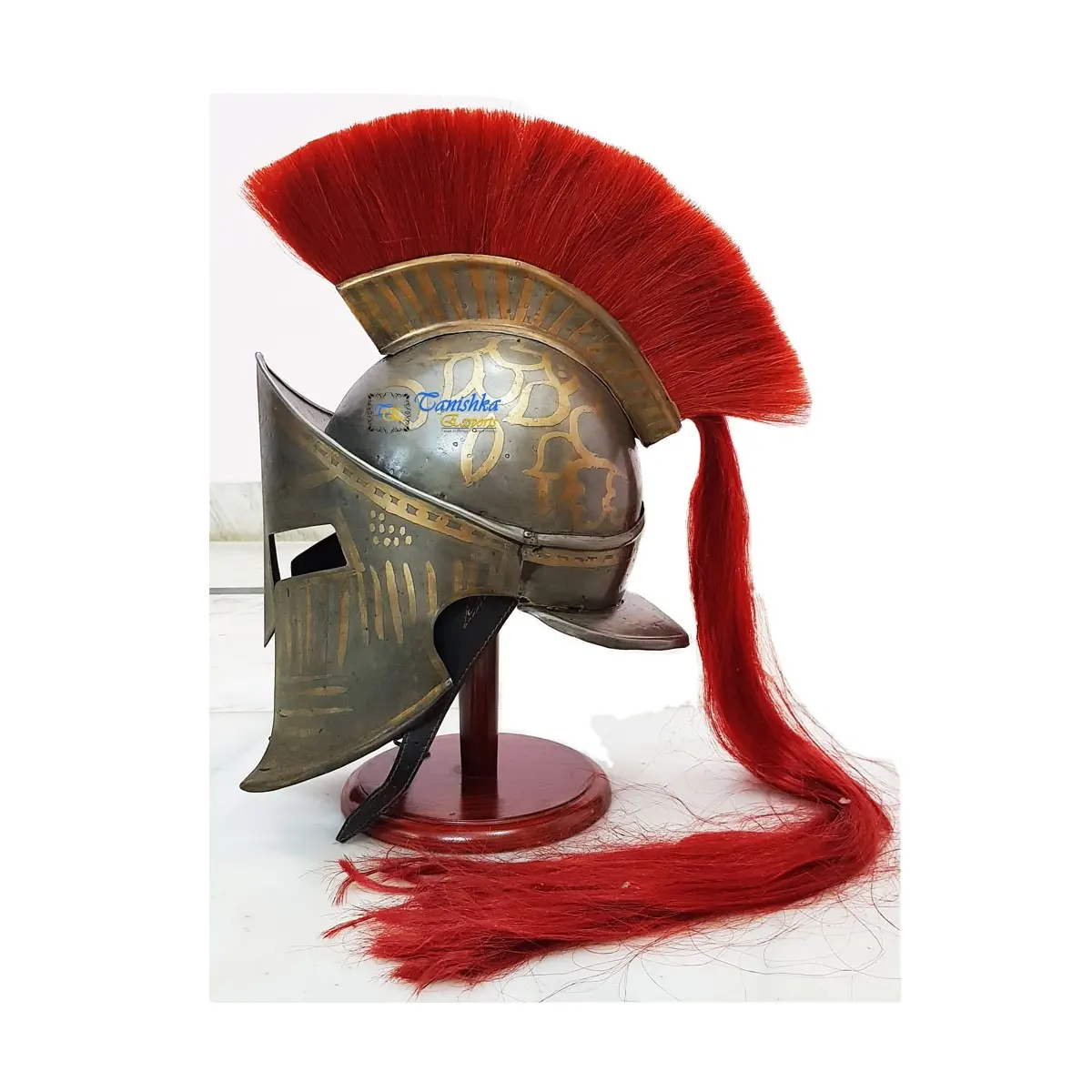 Casque d'armure portable de Spartan médiéval fabrication de casque de Spartan médiéval de guerrier corinthien en inde