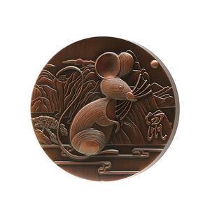 تروي أونصة نحاسية دقيقة بالطباعة بتقنية الطباعة الفوق بنفث ثلاثي الأبعاد للإغاثة على الحيوانات عملة رينو بالجملة بسعر المصنع جولة - Product Image 5