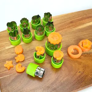 Vegetable Cutter Shapes Set Mini Cookie Cutters Cartoon Animals Shapes Fruit Mold Pastry Vegetable Cutter Shapes Set