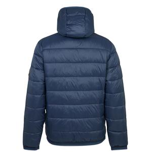 Veste matelassée à bulles personnalisée pour homme, 100% polyester, chaude, hiver, tricotée, en toile, avec col à capuche - Product Image 3