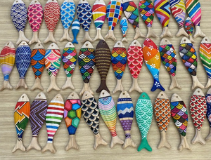 Sculpture de poisson en bois personnalisée | Ornement artisanal en bois écologique - Product Image 2