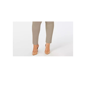 Style & Co Women's Plus Size Sport <b>Leggings</b> Dark Gray Seamed Ponte Size 20W Seamless with Logo on Waist Solid Print <b>Pattern</b> - Product Image 3