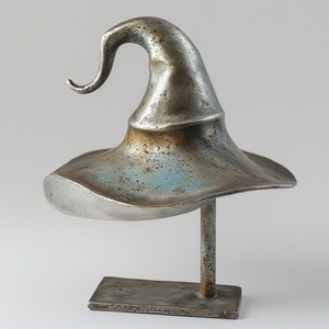 Escultura de calabaza de aluminio vintage, arte hecho a mano con esmalte de pátina, diseñado para acentos decorativos de lujo de Halloween - Product Image 2