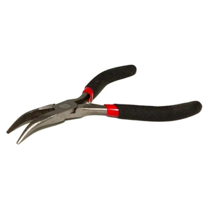 Outil d'extension de cheveux DIY Pince à pointe courbée pour micro anneaux/liens/perles Extension de cheveux personnalisée - Product Image 1