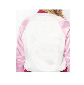 แจ็กเก็ตผ้าซาตินสำหรับผู้หญิงแจ็กเก็ตผ้าซาตินสีแห้งเร็วน้ำหนักเบามีกระดุมด้านใน - Product Image 6