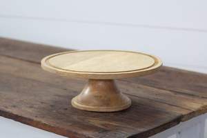 Handcrafted <b>wooden</b> <b>cake</b> <b>stand</b> with classic design for wedding <b>cakes</b> and stylish party decor - Product Image 2