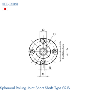 Hephaist sphérique roulement à joint roulant haute rigidité précision zéro dégagement multi-degrés arbre court Type japon quantité minimale de commande 1 PC - Product Image 2