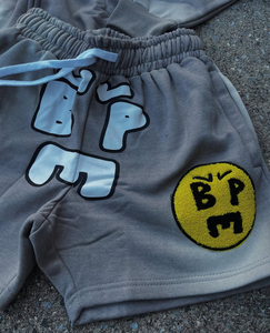 Ropa de calle personalizada para hombre, chándal vintage desteñido al sol, sudadera transpirable, conjunto corto de sudor, diseño tejido bordado personalizado - Product Image 4