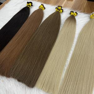 Cheveux vierges slaves 100% fabriqués au Vietnam cheveux brésiliens naturels de couleur ombrée en vrac avec extensions de cheveux humains à alignement des cuticules - Product Image 1