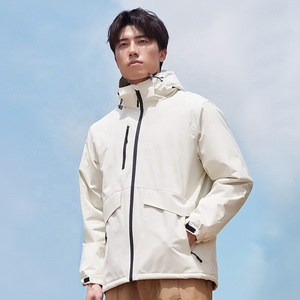 Chaqueta de Plumón de Invierno con Cremallera Completa, Chaqueta con Capucha, Chaqueta Deportiva Impermeable y Cortavientos - Product Image 3